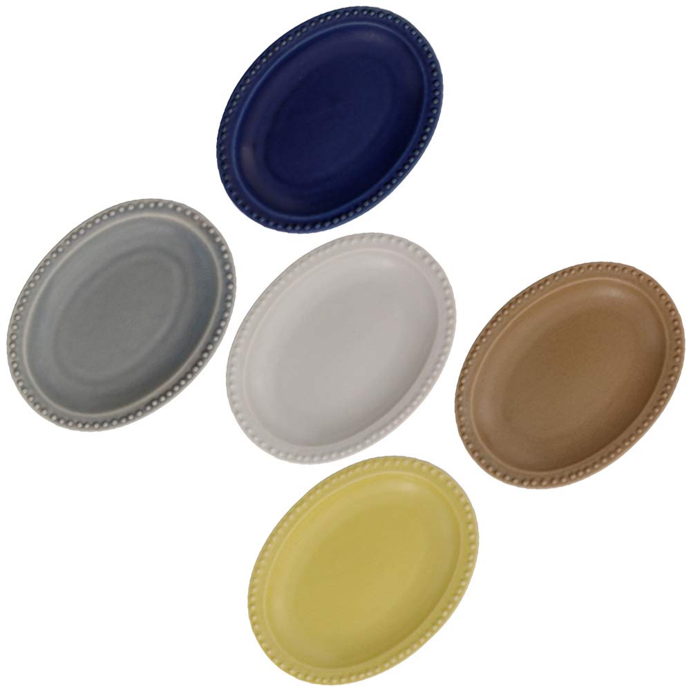 Amazon.co.jp: テーブルウェアイースト 小皿 ドットオーバル